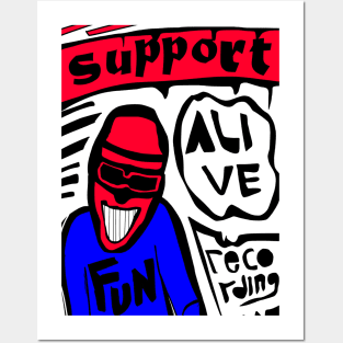 support alive recording Posters and Art